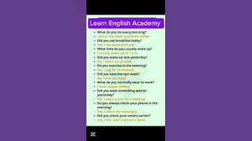 What do you do every morning #learnenglishonline #englishquestionsanswers #short #englishanswer