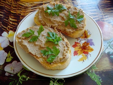 Видео рецепт Вкусный паштет из куриной печени