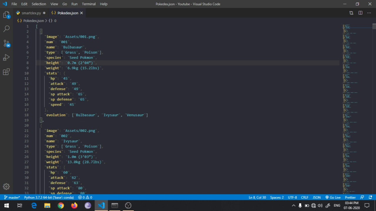 Python #10: SmartDex, A Pokedex Application Using Python Tkinter - YouTube