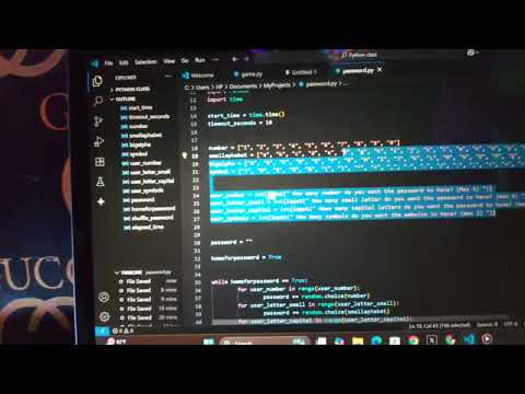 How To Make a Password Generator Using Python, Note this is for education purposes only