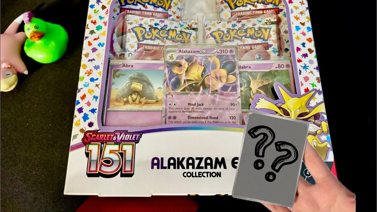 Whispered ASMR | Opening Pokemon 151 Alakazam EX Box (relaxing)