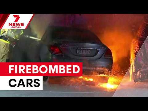 Luxury cars firebombed with threatening note in Canley Vale | 7NEWS