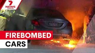 Luxury cars firebombed with threatening note in Canley Vale | 7NEWS