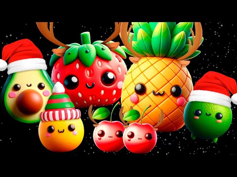 Baby Fruit Sensory Video With Happy Christmas Music Mix