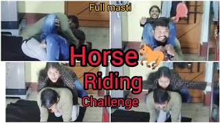 Horse🐎 Riding challenge//Full Masti🤣🤣