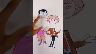 Dora mr Bean Head Exchange Funny Clip shorts funny youtubeshorts doratheexplorer