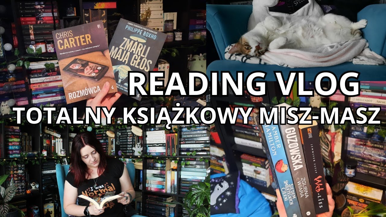 📚 READING VLOG 📚 - książkowy misz-masz, śnieżne kotki, zakupowo