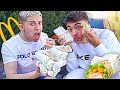 Wrap mcdo challenge avec inoxtag  jai failli vomir on a trop mang