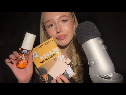 ASMR setting and breaking the pattern, close whispers and mouth sounds