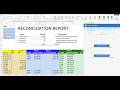 How to Refresh Reconciliation Report Without Losing Manual Matches (Excel)
