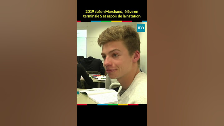 Quand Léon Marchand était un lycéen 😌 🏊‍♂️  #Paris2024 #INA #shorts