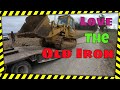 Small job with Volvo Excavator and Moving a cat 955L track loader with the Mack