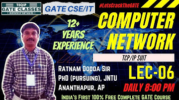 Lec-06 | CS/IT | Computer Network by Ratnam sir | Let
