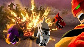 Dino Core Dinosaur Transformer Robot Rainbow Toys | Dinocore Game Season 01