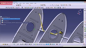 CATIA v5 | DASSAULT SYSTEMES | PART 13 - Wing wire harness Assembly