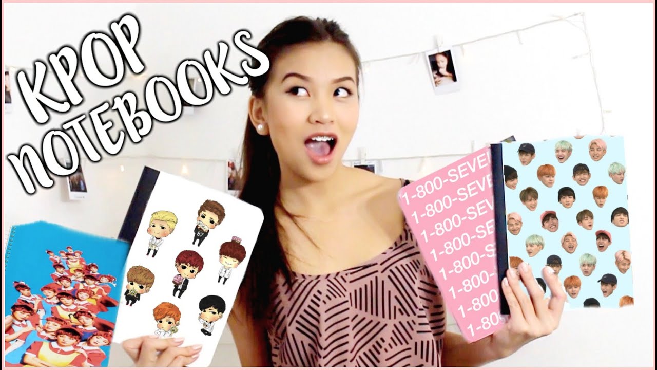 DIY KPOP School Supplies (NOTEBOOKS) |OnlyKelly