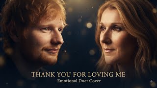 Download lagu Ed Sheeran ft Celine Dion - Thank You For Loving Me | Deeply Emotional Love Song| Wedding Version 