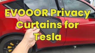 Evooor Privacy Curtains for Tesla #tesla #teslaaccessories #evooor