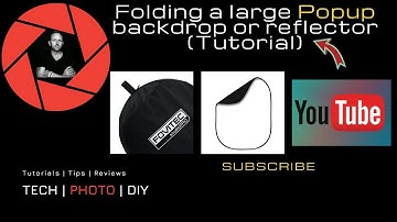 Folding a large Popup Fovitec backdrop or reflector