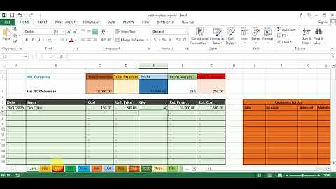 Value Added Tax & CIT  Excel Template Video Demo