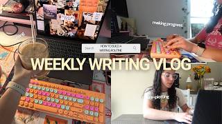 a week in my life as an aspiring author (with a full time job) | writing vlog