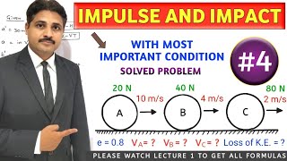 IMPULSE AND IMPACT SOLVED PROBLEM 4 IN ENGINEERING MECHANICS (LECTURE 5)