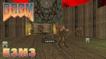 Ultimate Doom Longplay - E3M3: Pandemonium (Ultra-violence/Pistol Start)