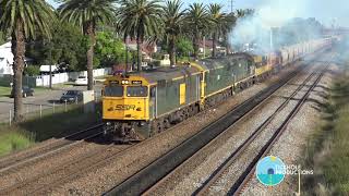 Australian Diesel: 442s1, 8049, C506, GM10 and L277 - Empty Grain Wagons - November 2020