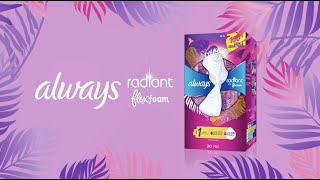 Always Radiant FlexFoam Pads | Stay protected so you can wear what you want! by Always 12,064 views 1 year ago 40 seconds