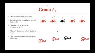 Group Theory and Art - 1, Frieze Groups