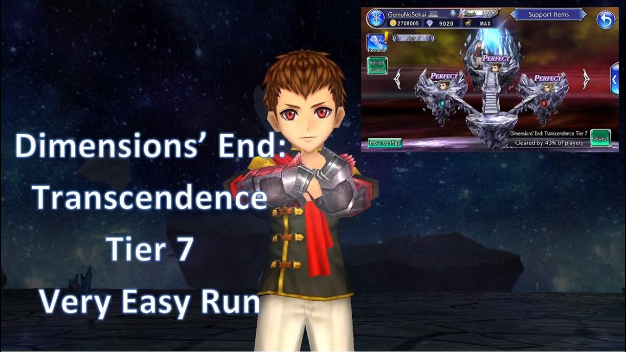 DFFOO Dimensions End Transcendence Tier 7 | Easier if Solo