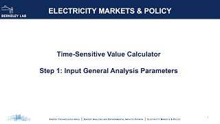 Step 1: Input General Analysis Parameters