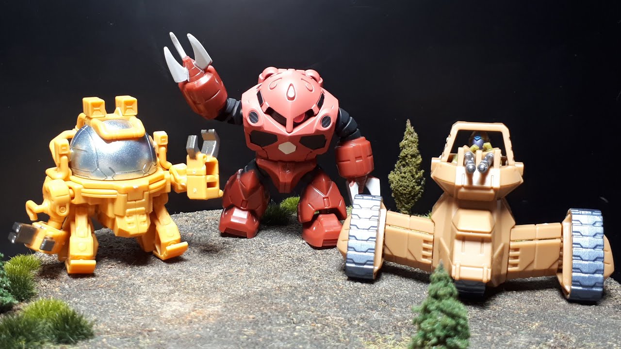 Gundam Micro Wars: Z'Gok, Cui, Torohachi, by Bandai - YouTube