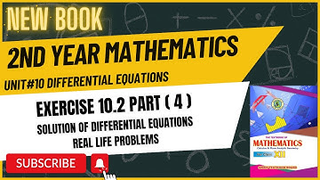 12 Class Mathematics |Exercise 10.2 | Chapter 10 | Pt 4 | Differential Equation | New Book |