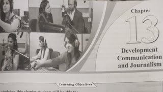 Class 12th||Development communication and journalism!! Chapter 13 || Home science (2025-26)