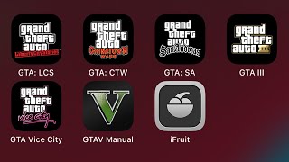 Grand Theft Auto: Liberty City Stories, Chinatown Wars, San Andreas, GTA 3,Vice City,V Manual,iFruit screenshot 5