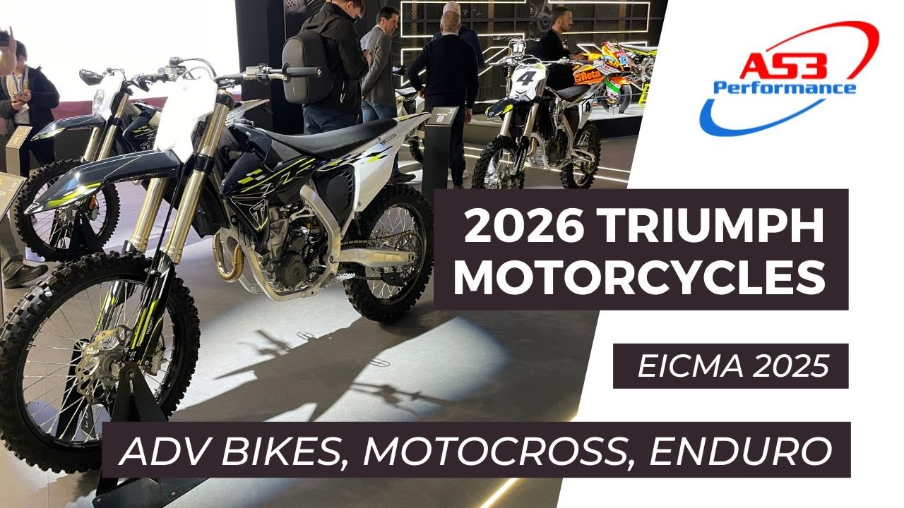 2026 Triumph Motorcycles on show at EICMA 2025 inc. ADV Tiger models, Motocross & Enduro TF X and EN