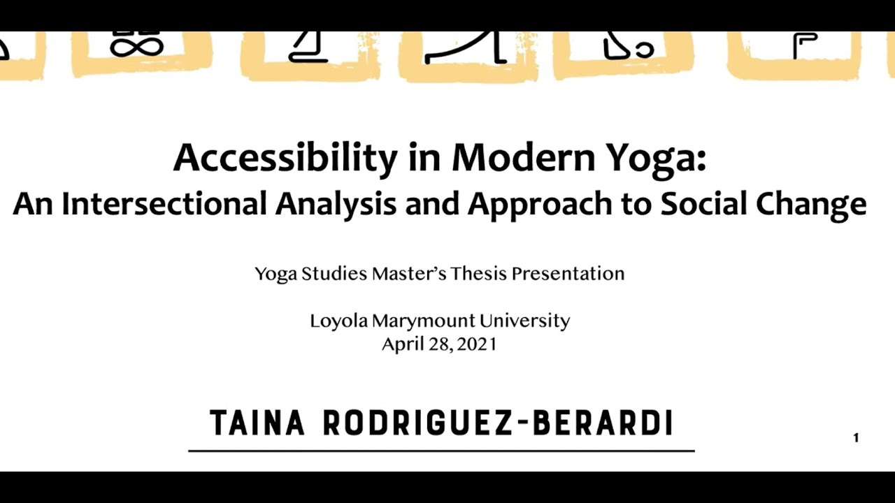 Taina Rodriguez-Berardi: "Accessibility in Modern Yoga"