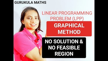 Graphical Method For LPP/No solution case/No feasible region/B.Sc/M.Sc/Csir-Net/Gate/Set/LPP ENGLISH