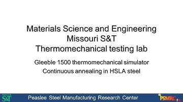 Simulation of continuous annealing process in Gleeble