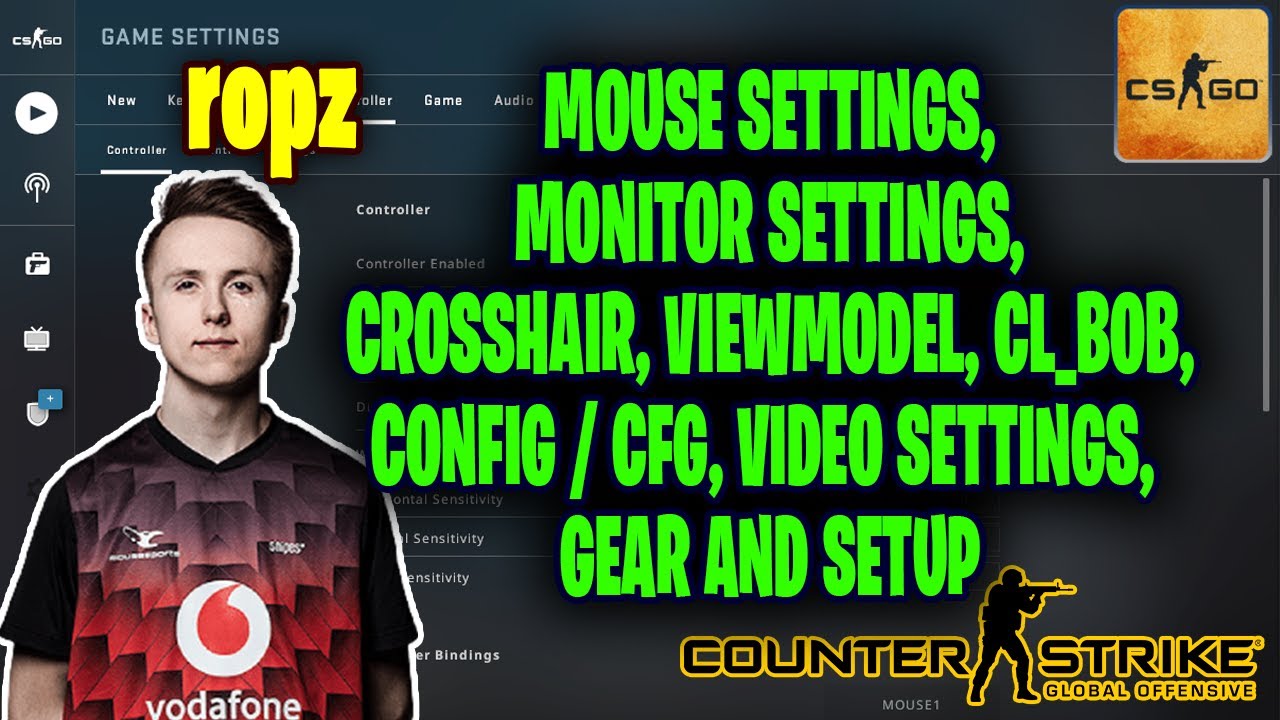 ropz CSGO Settings, Monitor Settings, Crosshair, Viewmodel, Gear and Settings 2021