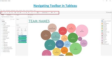 Navigating the toolbar in Tableau