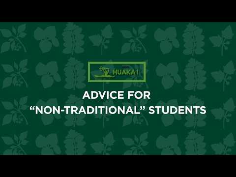 Huaka'i Ambassador Series: Advice for "non-traditional" students