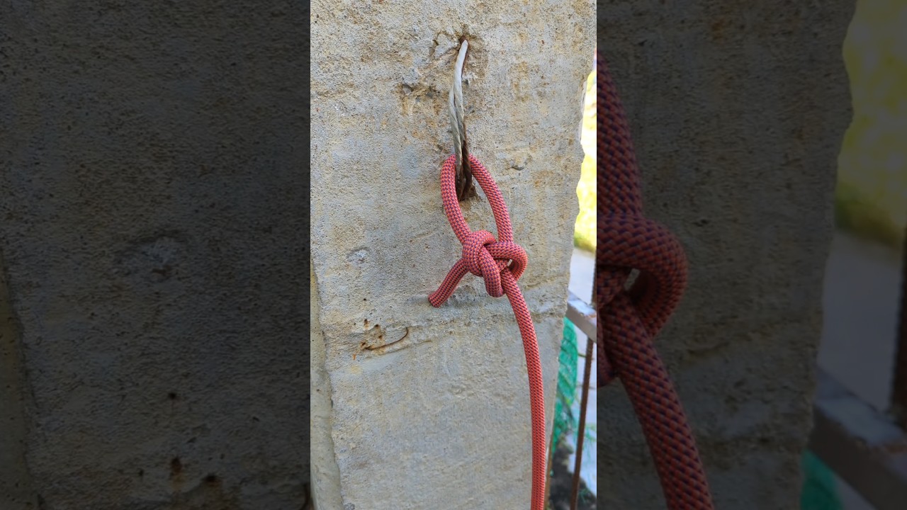 Fast bowline knot tying idea. 