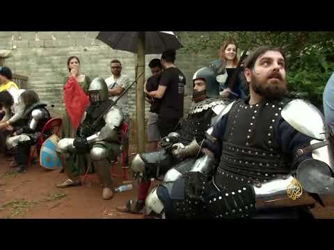 هذا الصباح مبارزات العصور الوسطى رياضة جديدة بالبرازيل