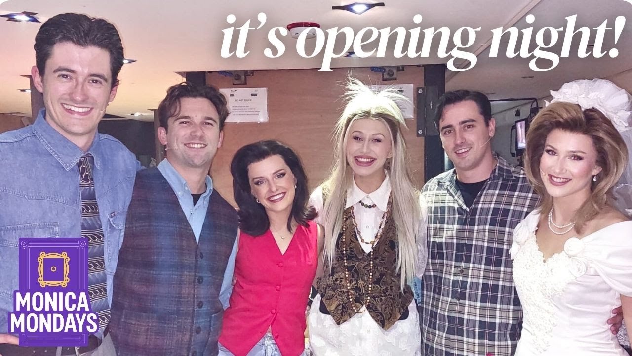 OPENING NIGHT OF A MUSICAL🎭| friends the musical parody, preshow routine & a vocal setback :(