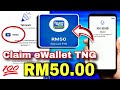 cepat CLAIM ewallet kredit RM50 daripada touch n go TERBARU 2024 !!