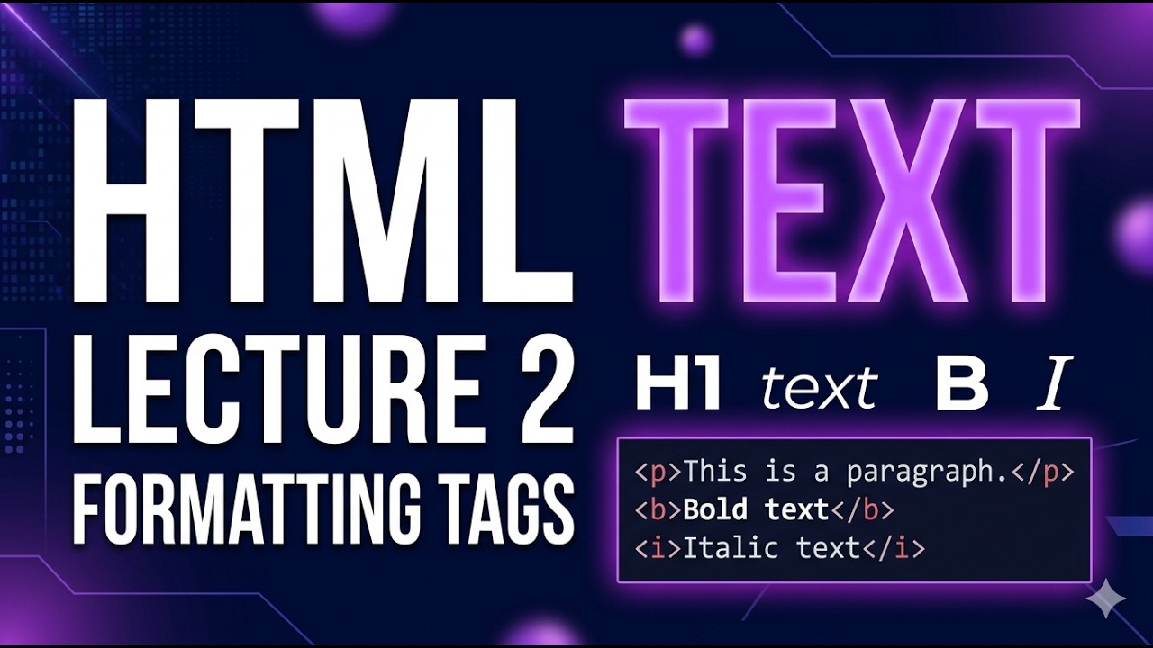 Master HTML Text & Formatting 🔥 | Paragraphs, Tags & Real Examples ...