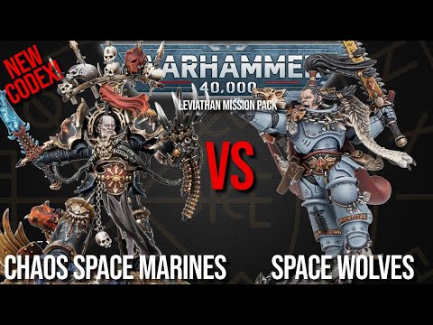 NEW CODEX! Chaos Space Marines Vs Space Wolves - Warhammer 40k 10th Edition