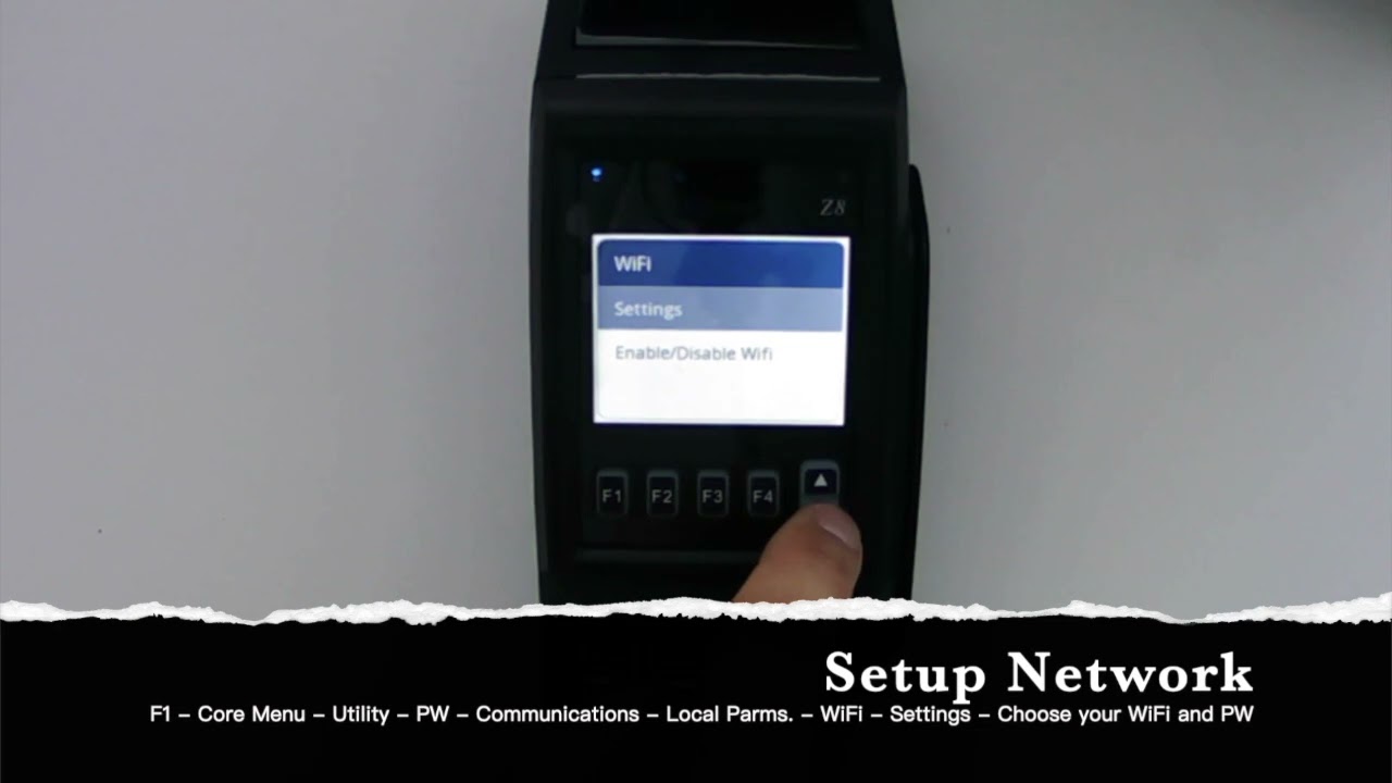 Dejavoo Z8: Setup Network - YouTube